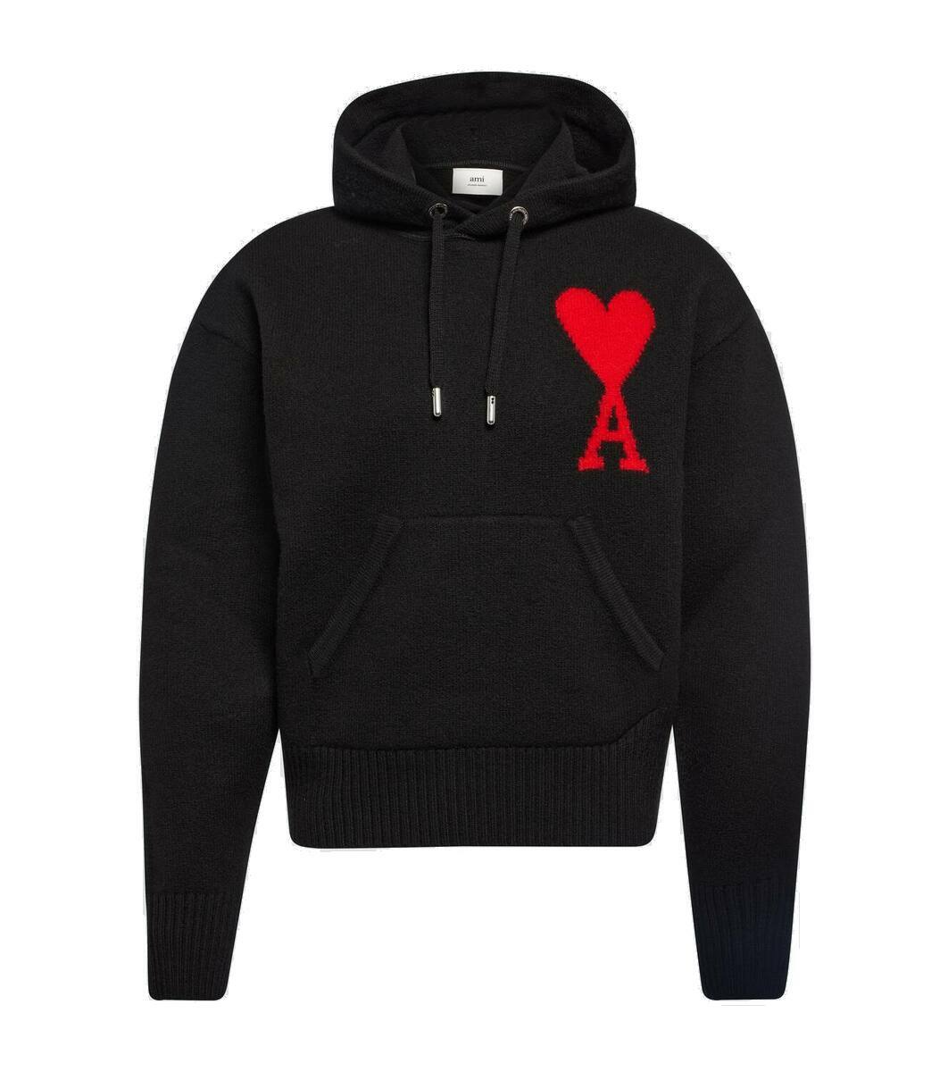 Ami Paris Ami De Coeur virgin wool hoodie AMI