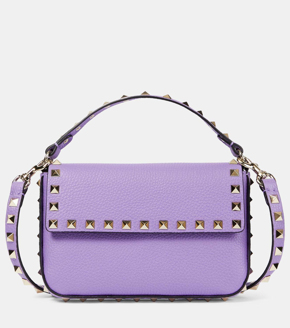 ショルダーバッグ・ポシェット VALENTINO Valentino Garavani 'Rockstud' mini crossbody bag Mini Rockstud Crossbody Bag In Grainy Calfskin for Woman in