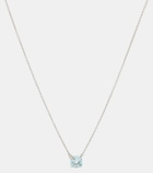Bucherer Fine Jewellery Peekaboo 18kt white gold necklace with aquamarine and diamonds