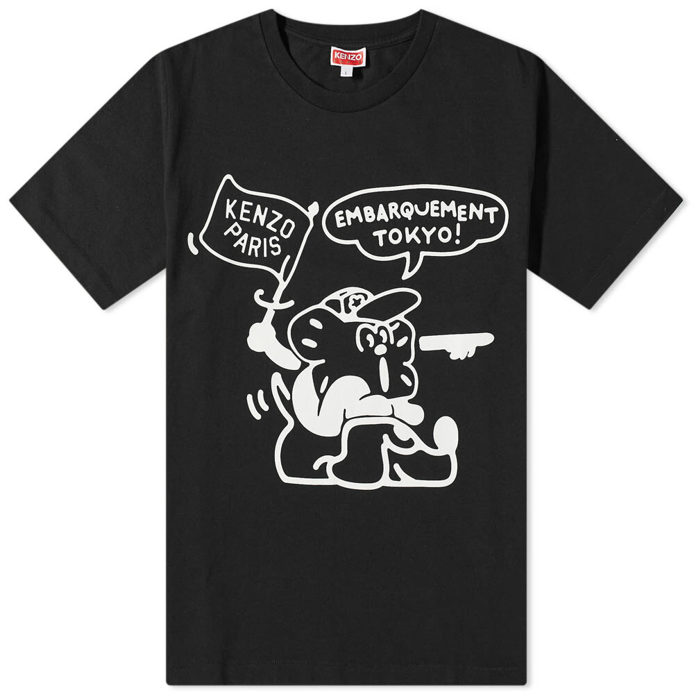 Kenzo Paris Men's Boke Boy Travels Classic T-Shirt in Black