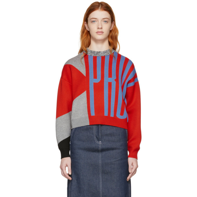 Proenza Schouler Multicolor PSWL Graphic Jacquard Sweater Proenza