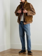 Drake's - Quilted Cotton-Corduroy Down Gilet - Brown