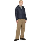 Moncler Navy Solienn Hooded Short Down Jacket