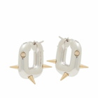 Acne Studios Women's Chunky Loop Earrings in Silver 