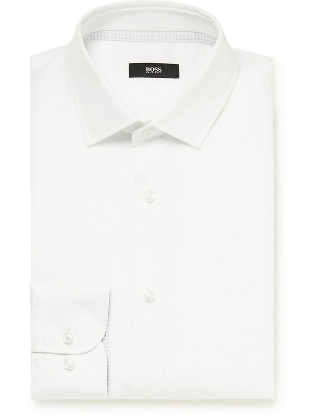 Photo: HUGO BOSS - Jesse Slim-Fit Cotton Shirt - White