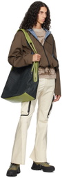 FFFPOSTALSERVICE Off-White Paneled Cargo Pants