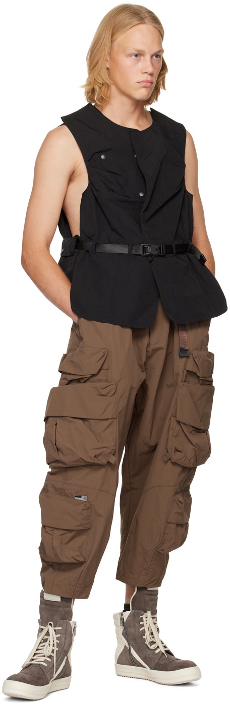 Archival Reinvent Black Detachable Pocket Vest