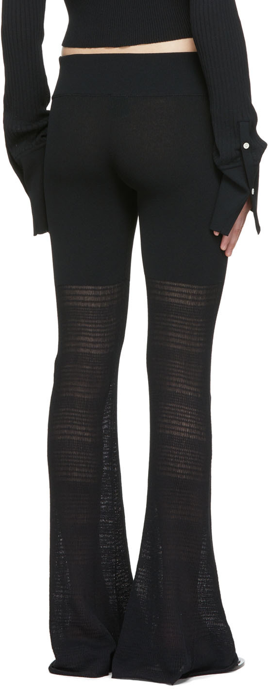 determ; Black Polyester Lounge Pants