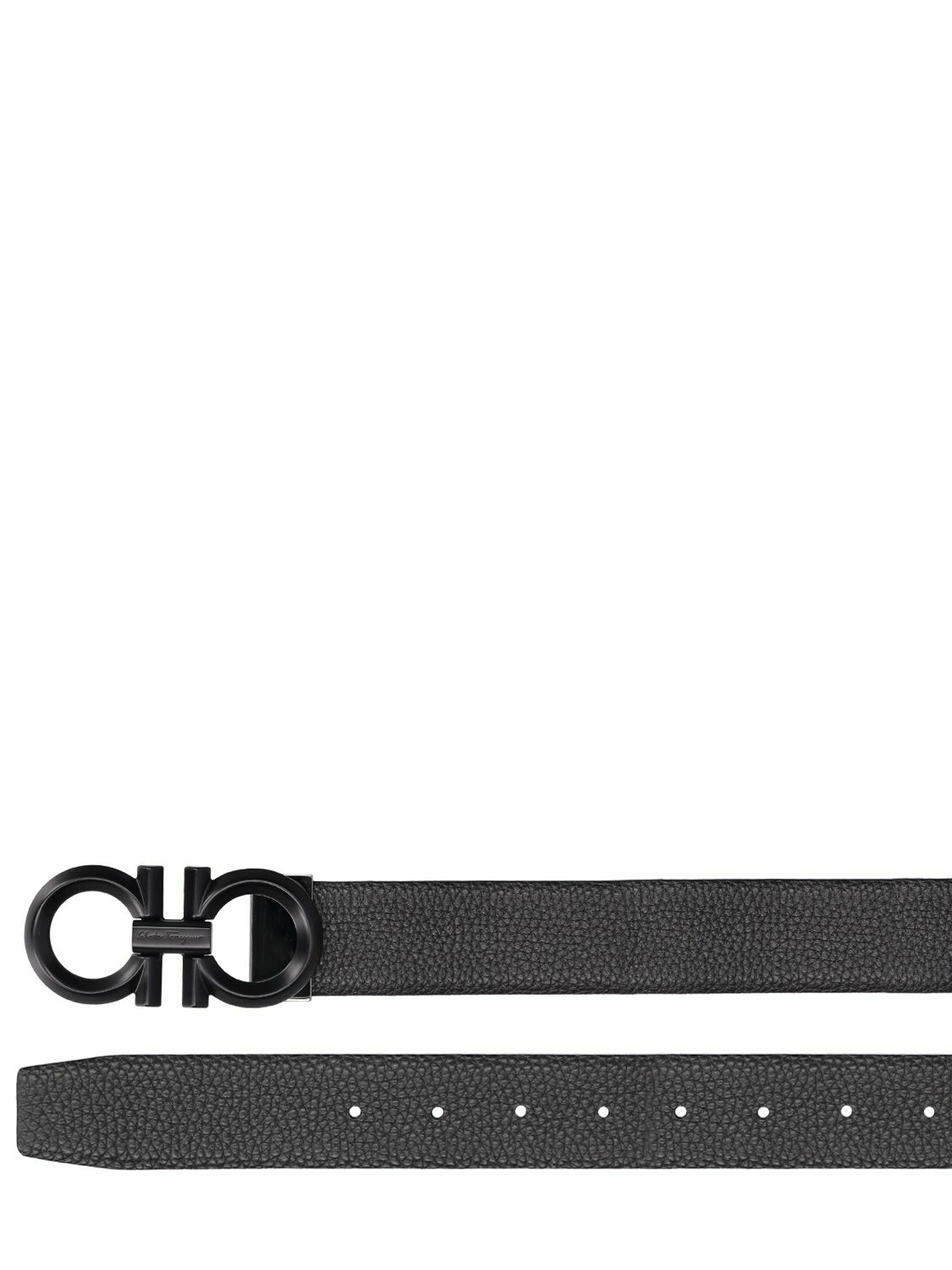 FERRAGAMO 3.5cm Diamond Reversible Leather Belt Salvatore  display picture 1