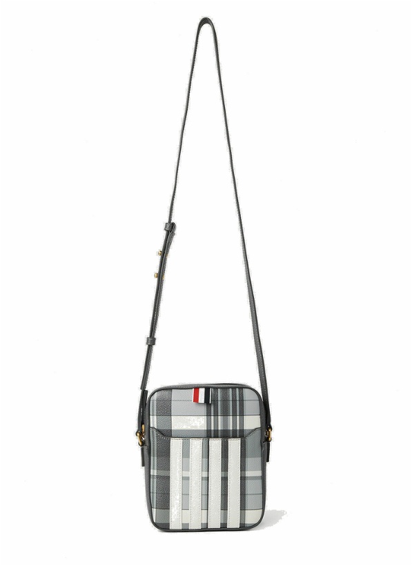 Photo: Thom Browne - Vertical Camera Crossbody Bag in Grey