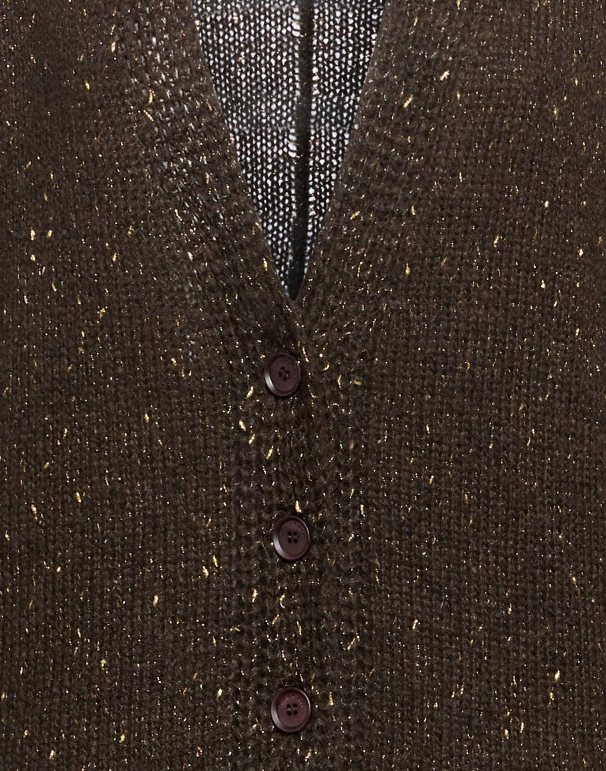 Manila Grace Womens Cardigan Dark in Brown