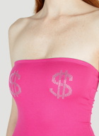 AVAVAV - Dollar Sign Strapless Bodysuit in Pink