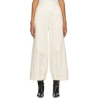 Edit Off-White Drawcord Trousers