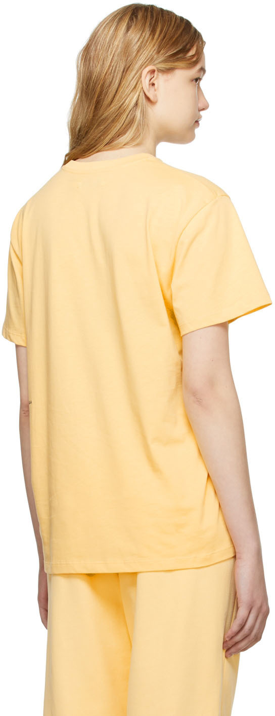 PANGAIA Yellow Organic Cotton T-Shirt