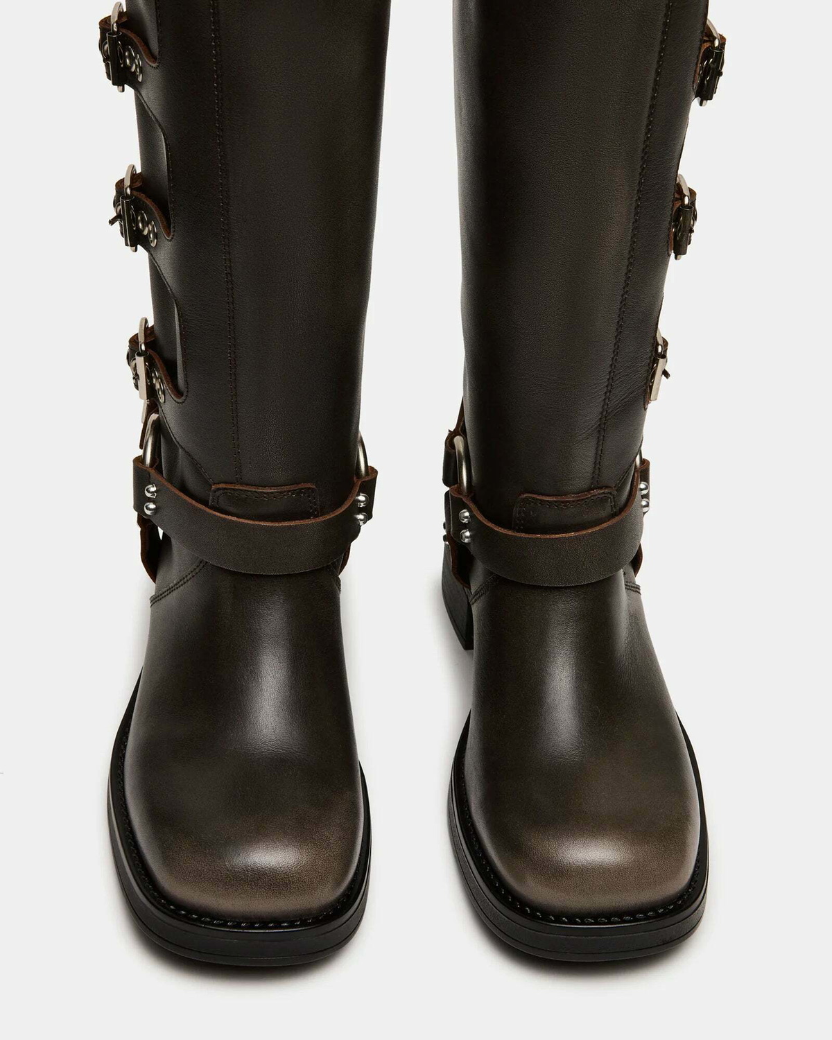 Steve Madden Rockyy-W Wide Calf Boots in Brown
