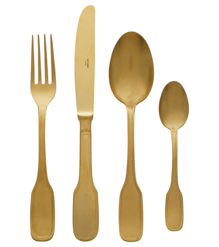 Photo: Bitossi 24-piece stainless steel flatware set