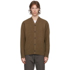 Junya Watanabe Brown Wool Cardigan