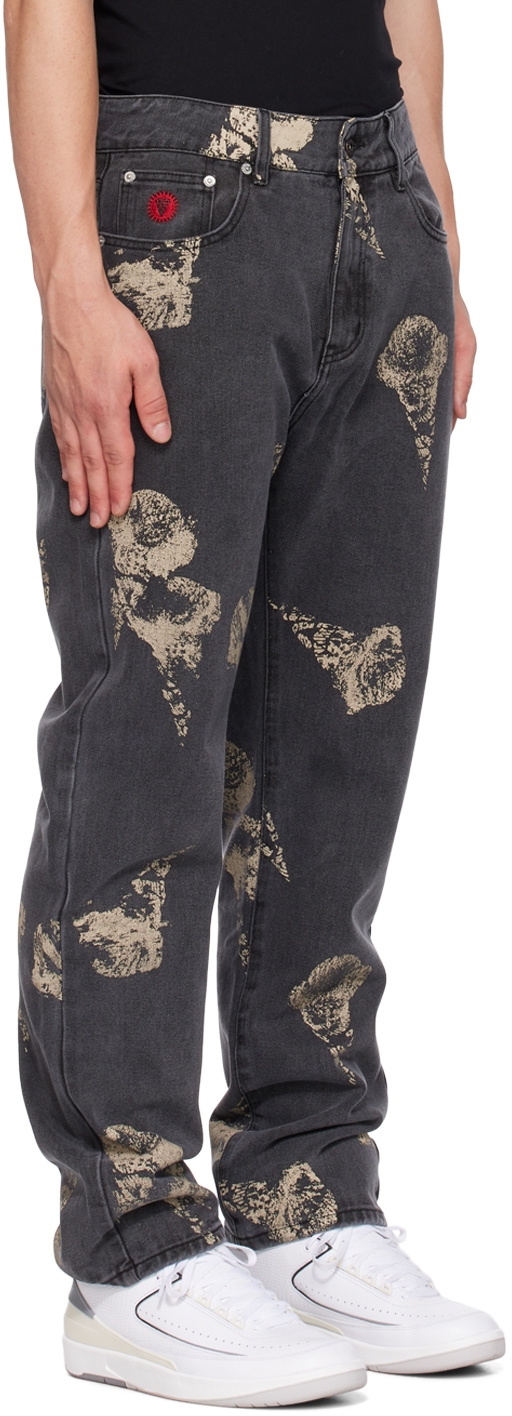 ICECREAM Gray Repeat Cone Jeans ICECREAM