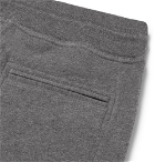 Brunello Cucinelli - Slim-Fit Tapered Fleece-Back Stretch-Cotton Jersey Sweatpants - Charcoal