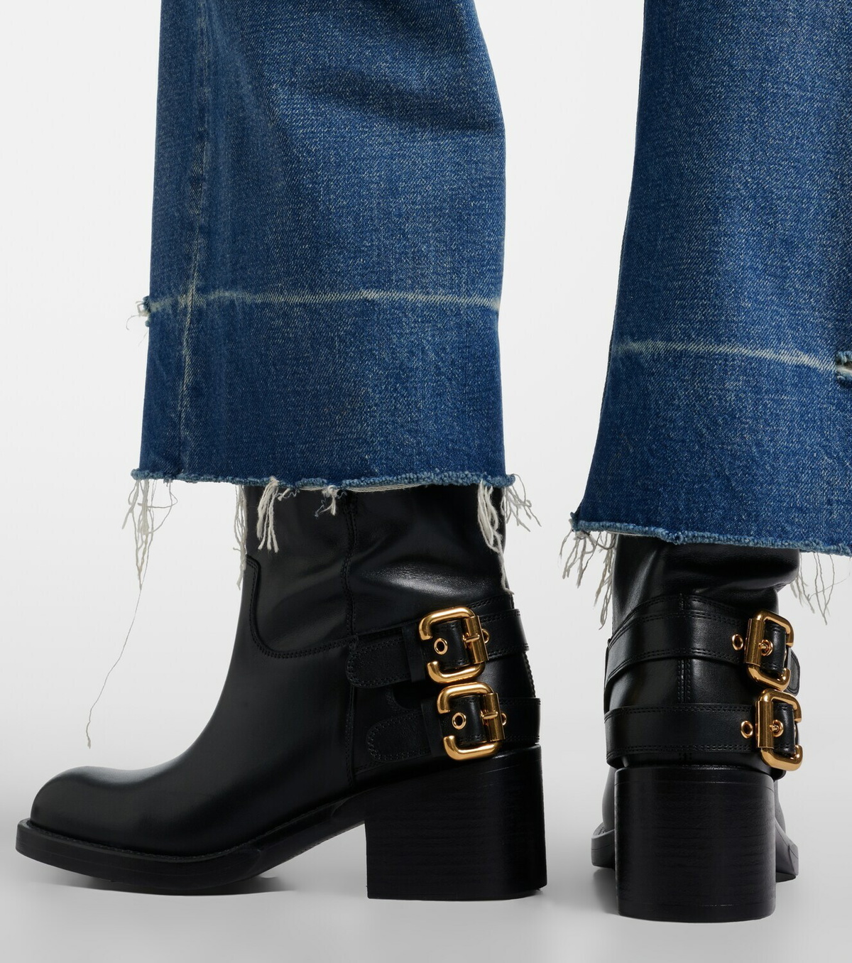 Chloé Dakota leather biker boots