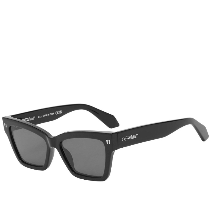 Photo: Off-White Sunglasses Women's Off-White Cincinnati Sunglasses in Black/Dark Grey 