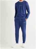 CALVIN KLEIN UNDERWEAR - Logo-Print Loopback Cotton-Blend Jersey Sweatshirt - Blue - S