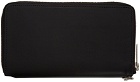 Yohji Yamamoto Black Leather Zip Wallet
