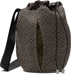 Omar Afridi Brown Pochette Bag
