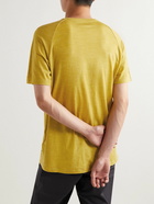 Klättermusen - Fafne Stretch-TENCEL and Merino Wool-Blend T-Shirt - Yellow