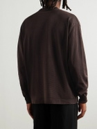 Jacquemus - Jacquard-Knit Cotton, Linen and Silk-Blend Sweater - Brown