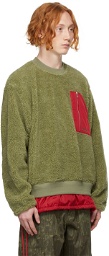 AMBUSH Khaki Wool Fleece Sweatshirt
