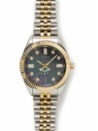 Timex - Jacquie Aiche 36mm Gold- and Silver-Tone Crystal Watch