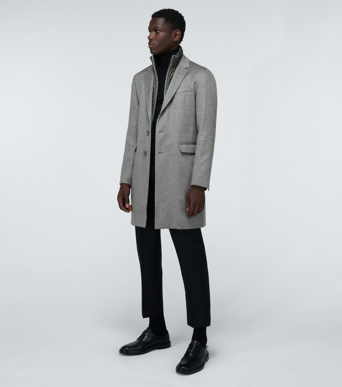 Herno - Layered cashmere overcoat Herno