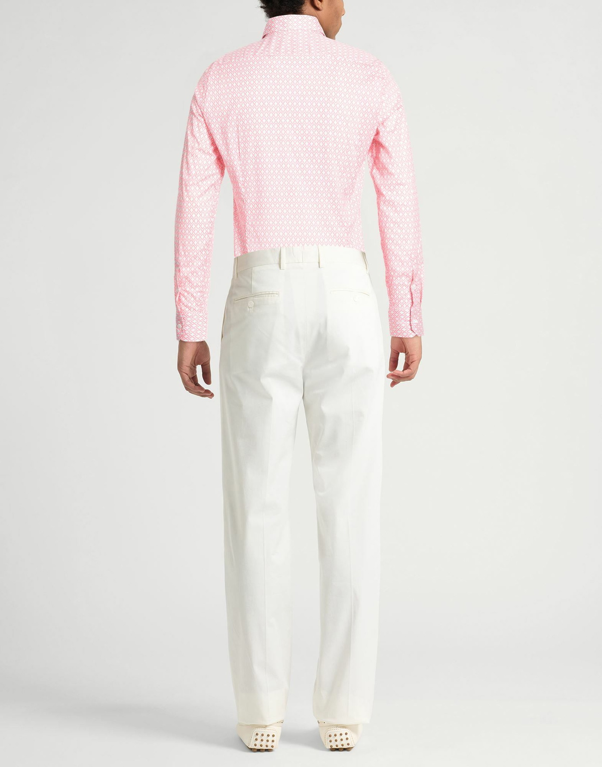 Fedeli Mens Shirt in Salmon pink
