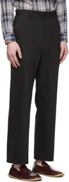 AURALEE Black Twist Finx Chino Trousers