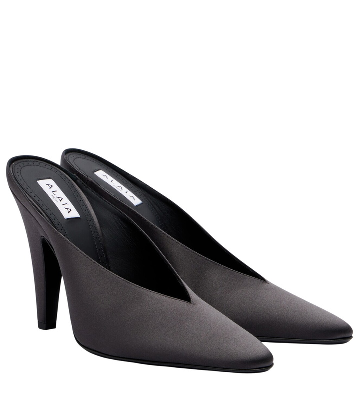 Photo: Alaïa Cone satin mules