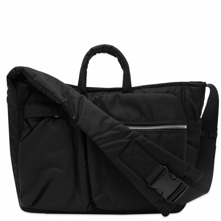 Photo: Sacai Men's x Porter Yoshida & Co. Delivery Pocket Bag in Black