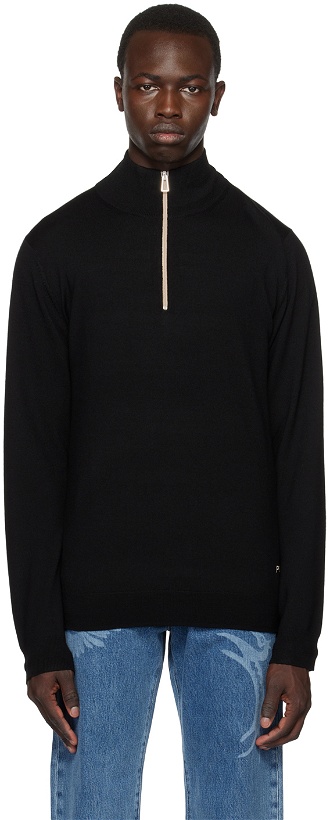 Photo: PS by Paul Smith Black Embroidered Sweater