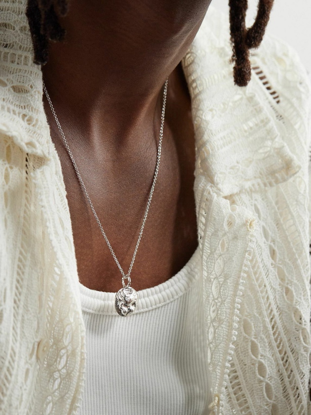 Photo: Elhanati - Star Sign Cancer White Gold Pendant Necklace