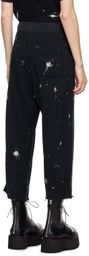 R13 Black Articulated Knee Sweatpants