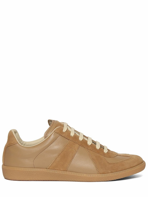 Photo: MAISON MARGIELA - Replica Leather & Suede Low Top Sneakers