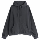 Maison Margiela Men's Numbers Oversized Zip Hoodie in Washed Black