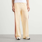 Adidas Women's Firebird Loose Track Pant in Warm Vanilla/Team Victory Red