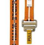 Heron Preston - 4cm Bright-Orange Jacquard Webbing Belt - Men - Bright orange