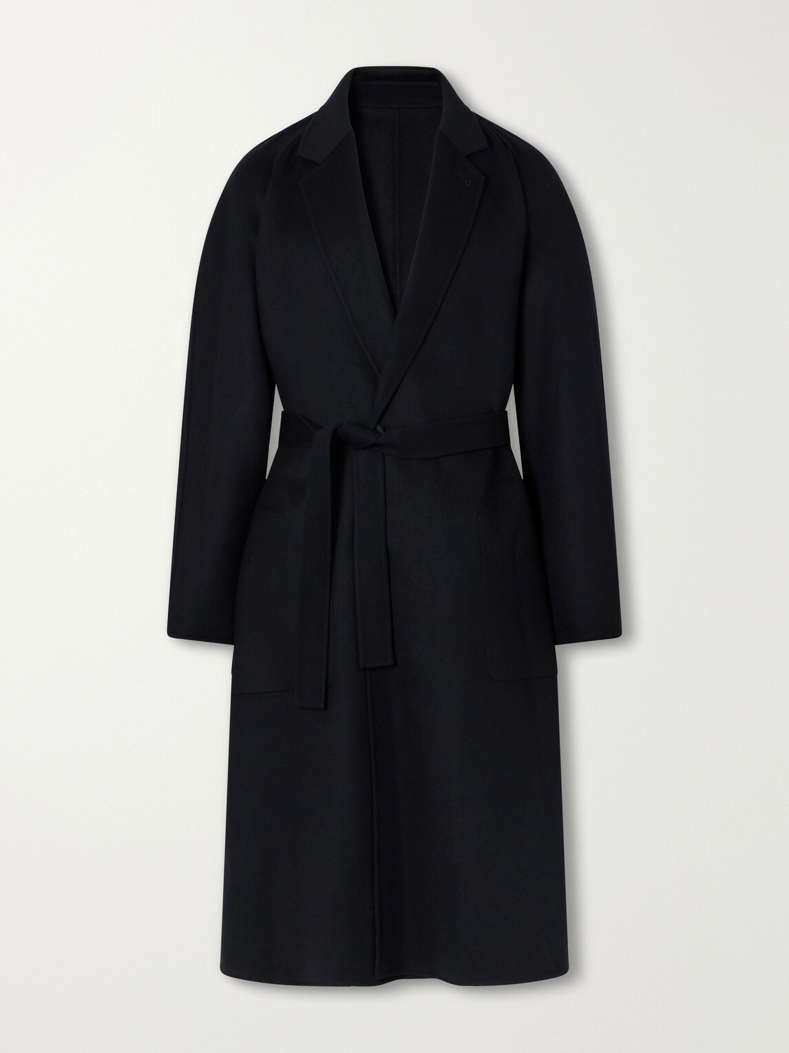 ssstein - Reversible Belted Wool-Blend Coat - Black