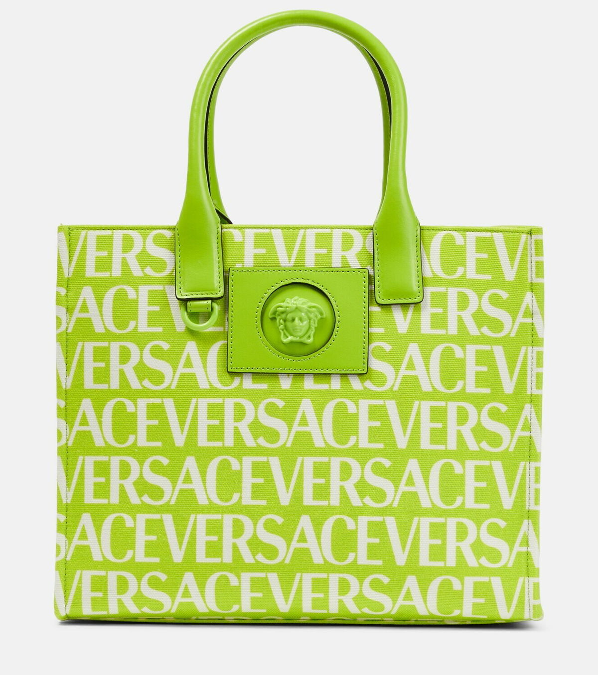 La Medusa cotton canvas tote bag in black - Versace