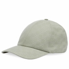 Gucci Men's Ripstop Monogram Cap in Rain Mist
