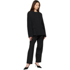 TOTEME Black Jacquard Cotton Blazer