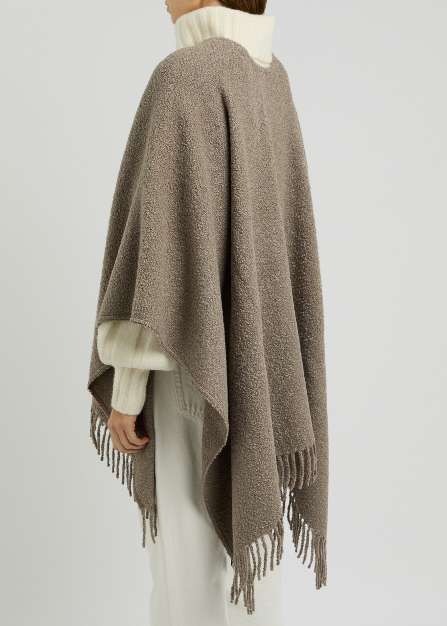 Eileen Fisher Bouclé Alpaca-blend Shawl - Taupe - One Size