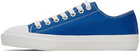 Burberry Blue Logo Print Sneakers